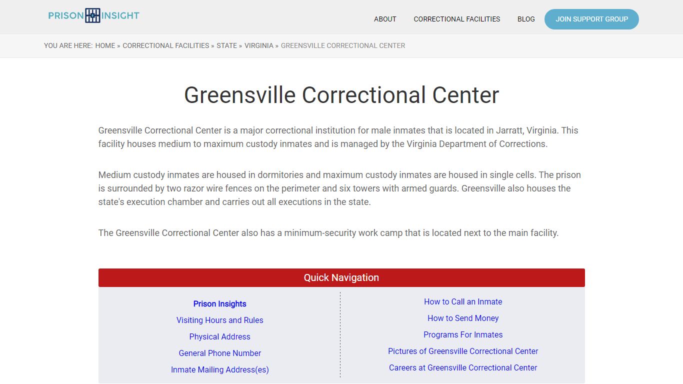 Greensville Correctional Center - Prison Insight
